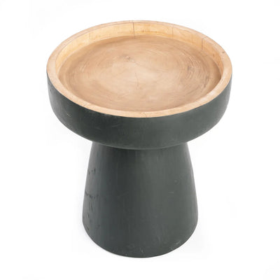 The Rayu Side Table - Black Natural