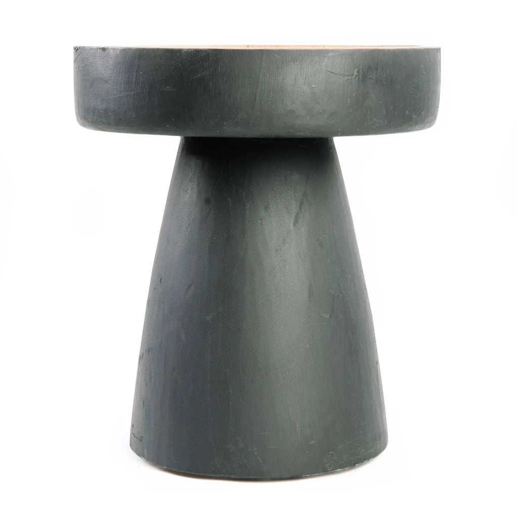 The Rayu Side Table - Black Natural