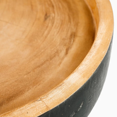 The Rayu Side Table - Black Natural