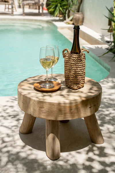 The Rhodes Side Table-Naturel
