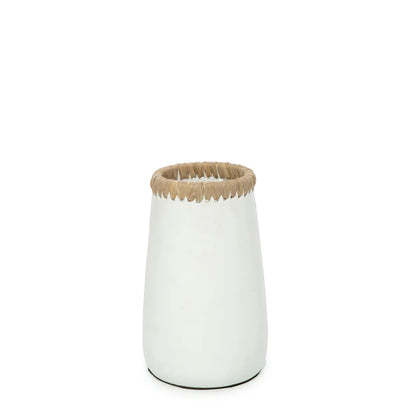 Die hinterhältige Vase – Weiß Natur – S