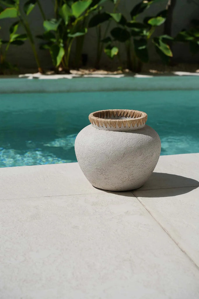 Die stylische Vase - Beton Natur - L