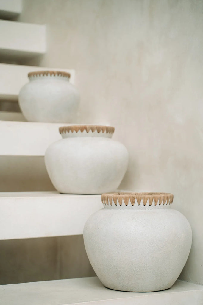 Die stylische Vase - Beton Natur - L