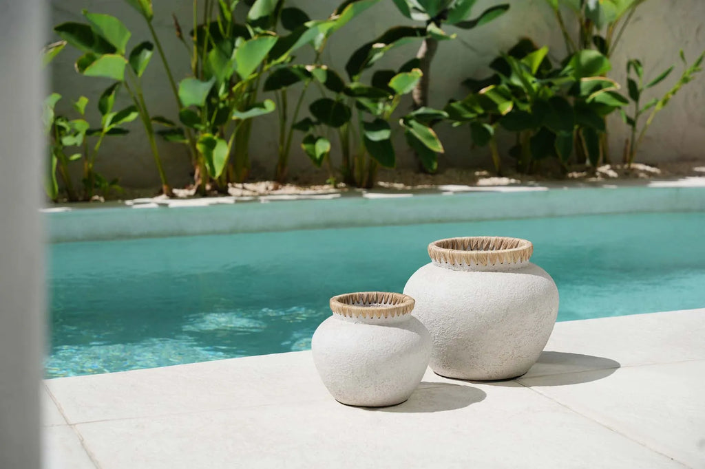Die stylische Vase - Beton Natur - L