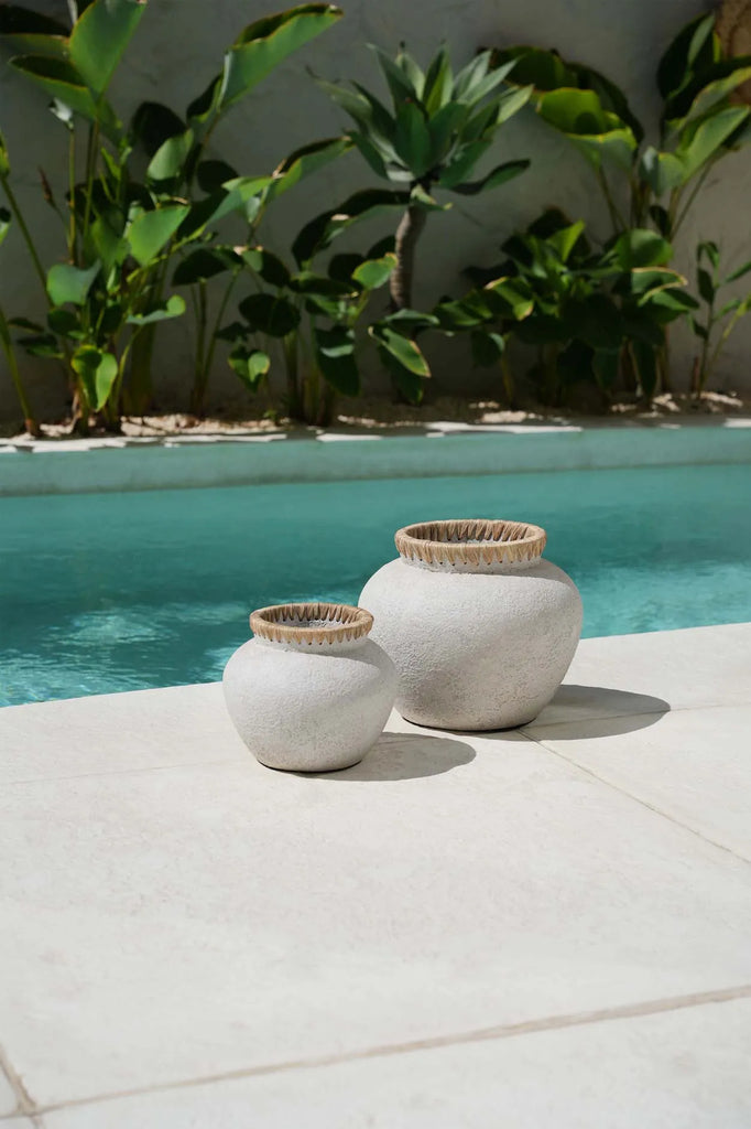 Die stylische Vase - Beton Natur - S