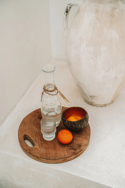 The Teak Root Tray - Natural - M