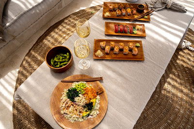 The Teak Root Sushi Plate - L
