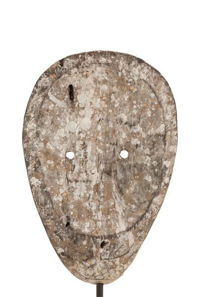 Figure Abstract Wall Or Pin Albasia Wood Grey