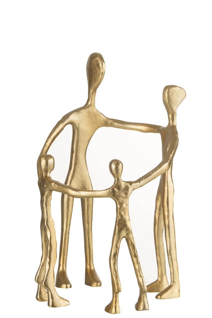 Figure Family Circle Aluminum Gold