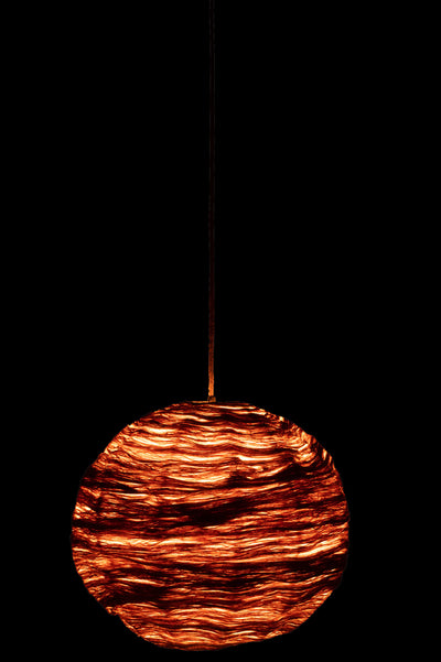 Hanging Lamp Ball Banana Leaf Natural Large