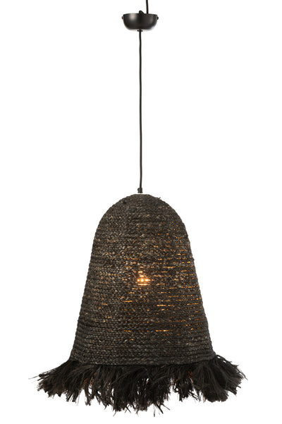 Hanging Lamp Ozie Bananas Fibres Black