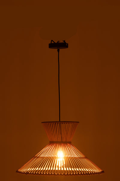 Hanging Lamp Layers Bamboo Natural Small