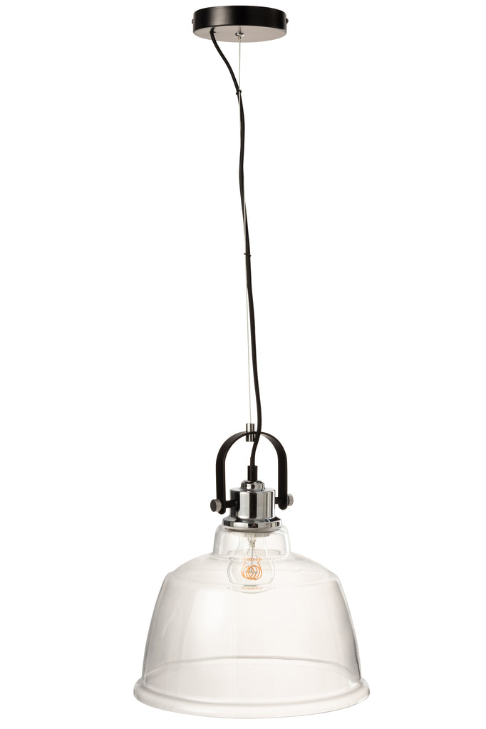 Hanging Lamp Magali Steel/Glass Transparent