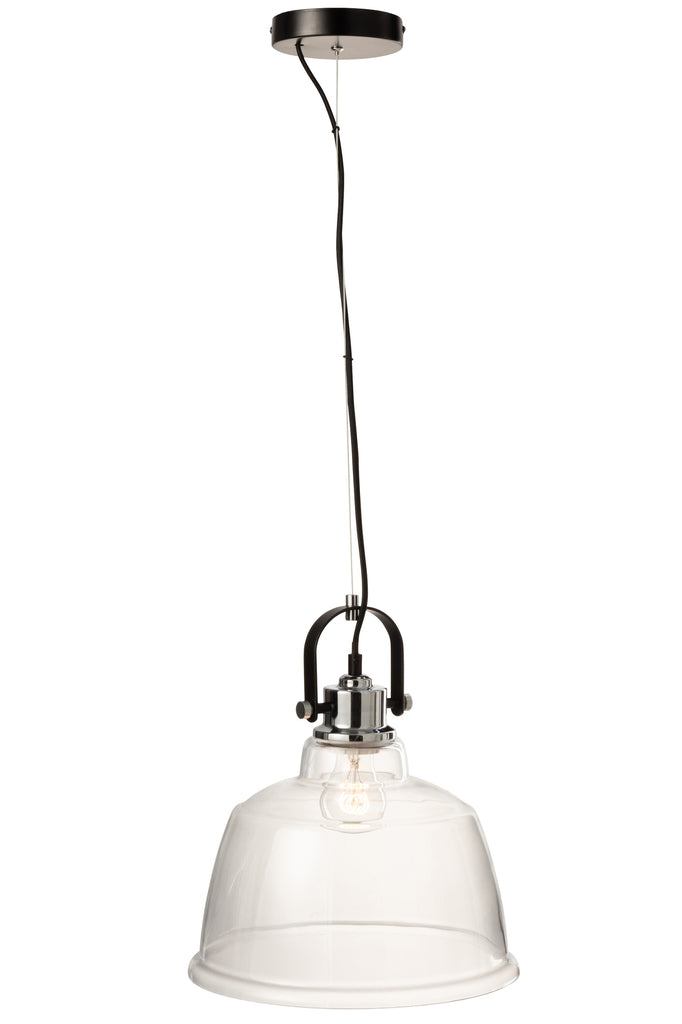 Hanging Lamp Magali Steel/Glass Transparent