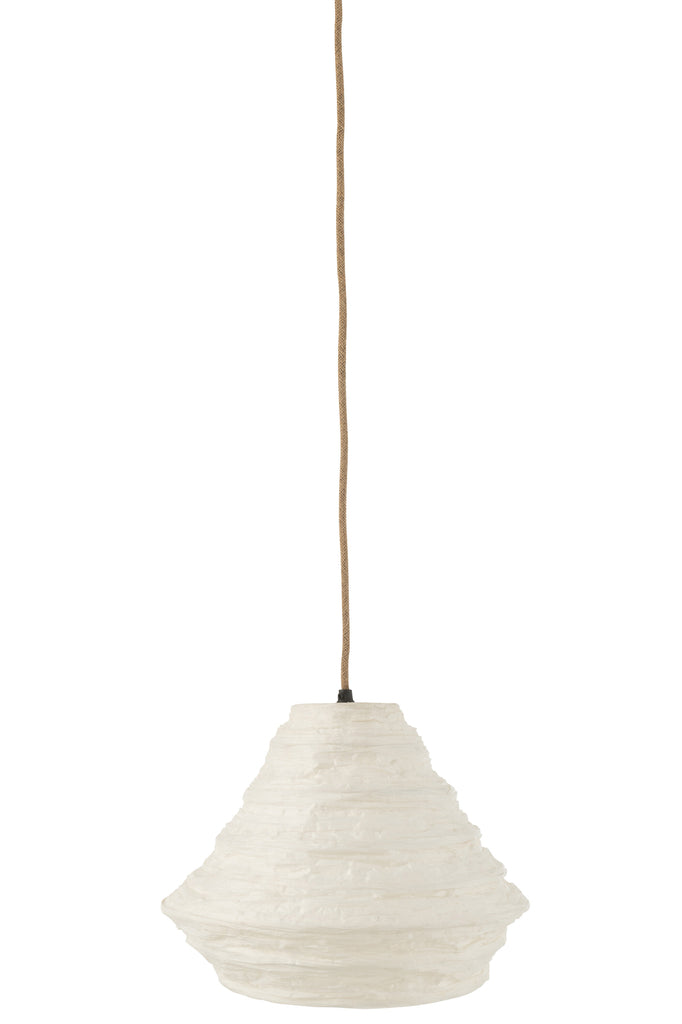 Hanging Lamp Nest Raffia White