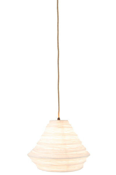 Hanging Lamp Nest Raffia White