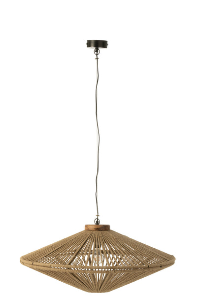 Hanging Lamp Ovni Iron/Jute Natural Medium