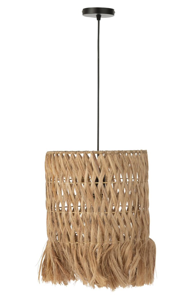 Hanging Lamp Round Babana Leaf Natural