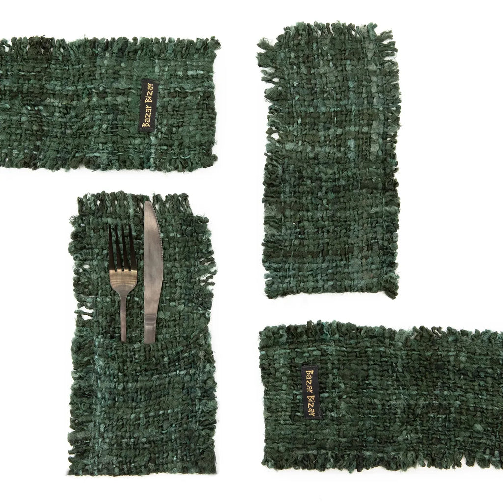 The Oh My Gee Cutlery Holder - Forest Green - Set of 4_40