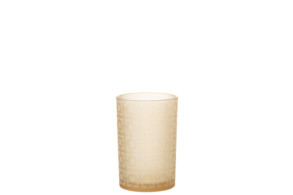 Hurricane Squares Glass Beige Large