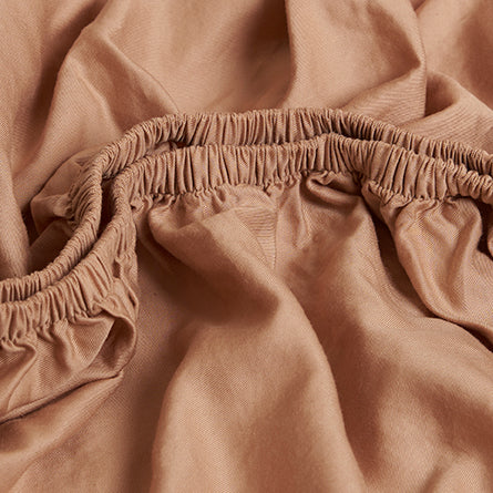 Kinder - Spannbettlaken TENCEL™ Twill Peach