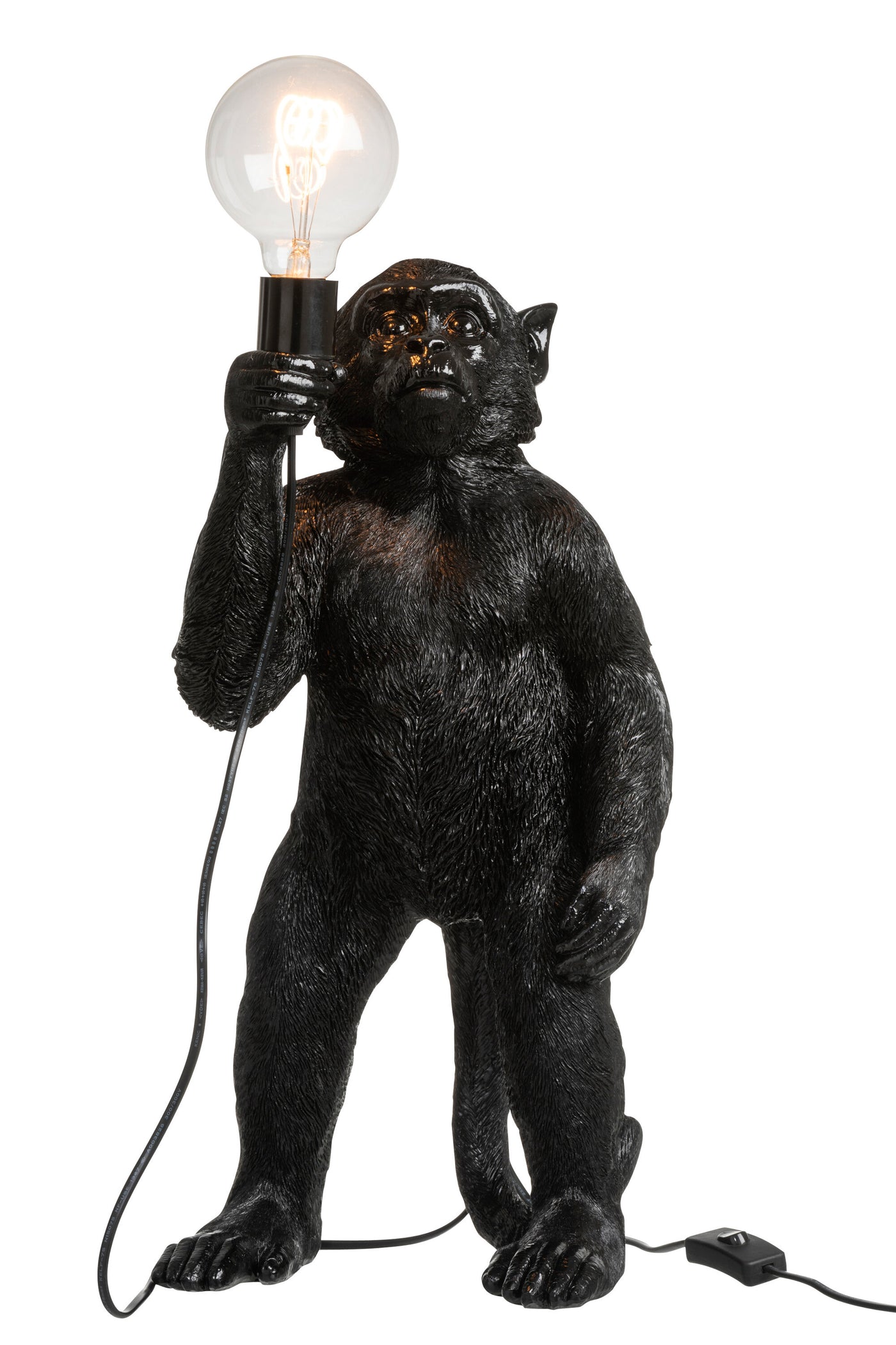 LAMP APE STANDING POLYRESIN BLACK