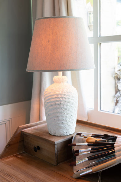 Lamp Esmee Cem/Tex White/Beige