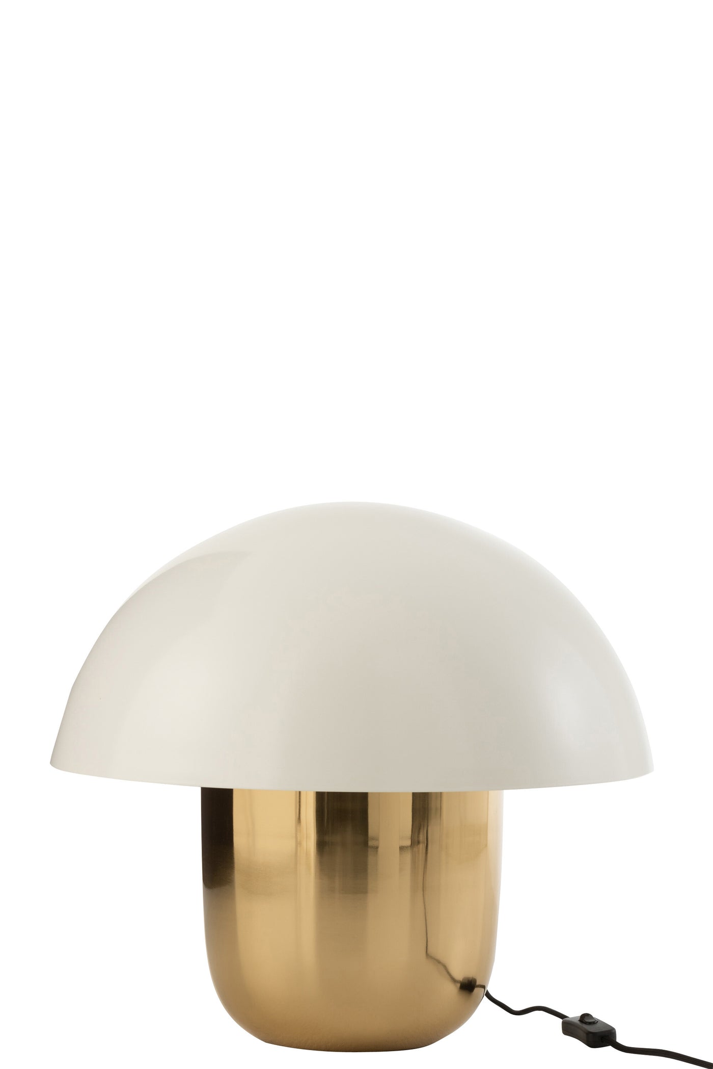 LAMPE PILZ EISEN WEISS/GOLD GROß