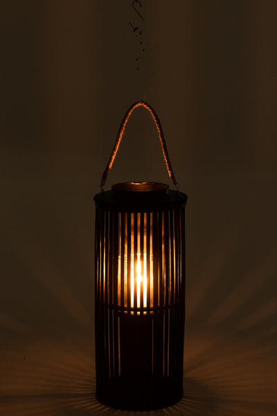 Lantern Tube Bamboo Black Small