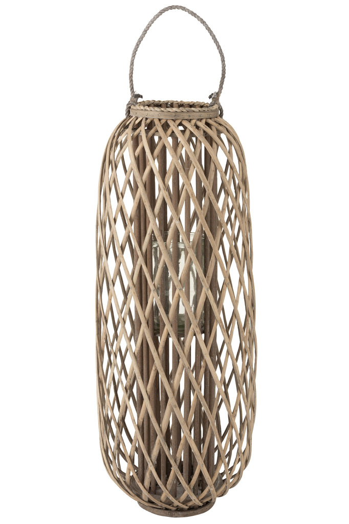 Lantern Willow Wood Grey Large