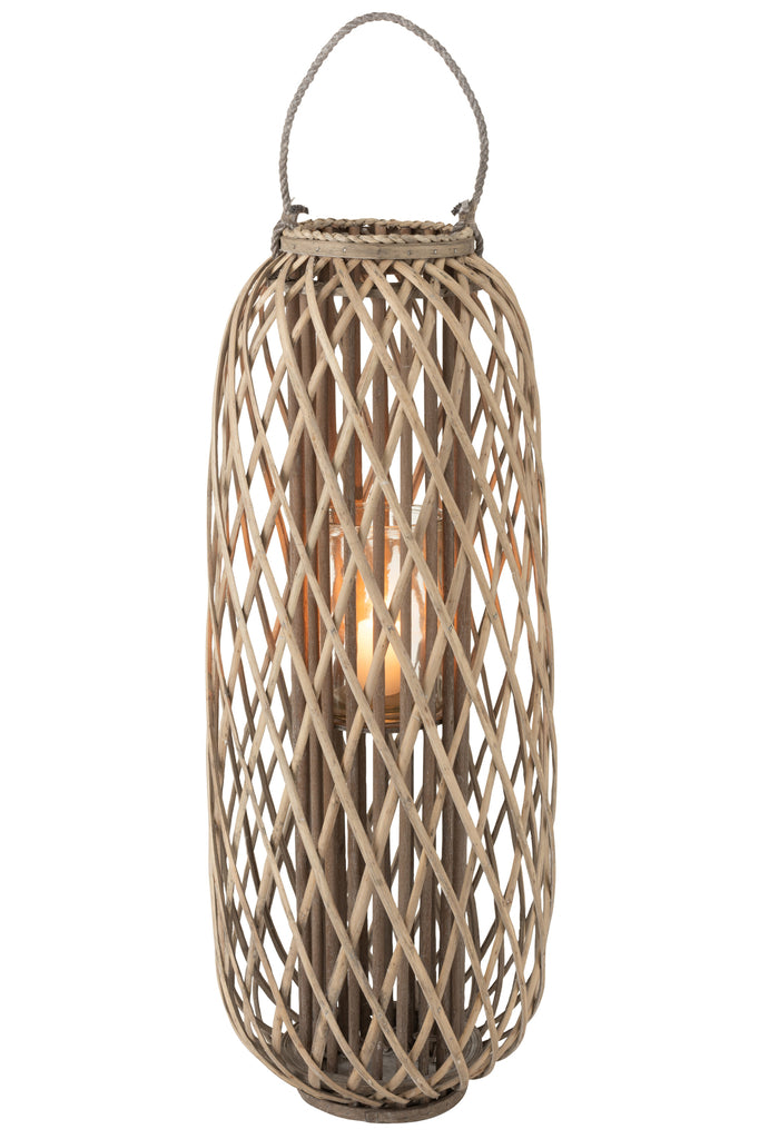 Lantern Willow Wood Grey Large