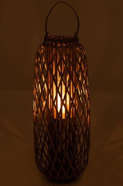 Lantern Willow Wood Grey Large