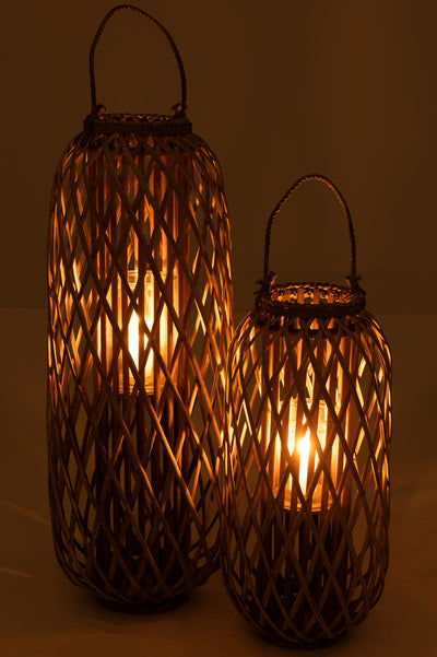 Lantern Willow Wood Grey Large