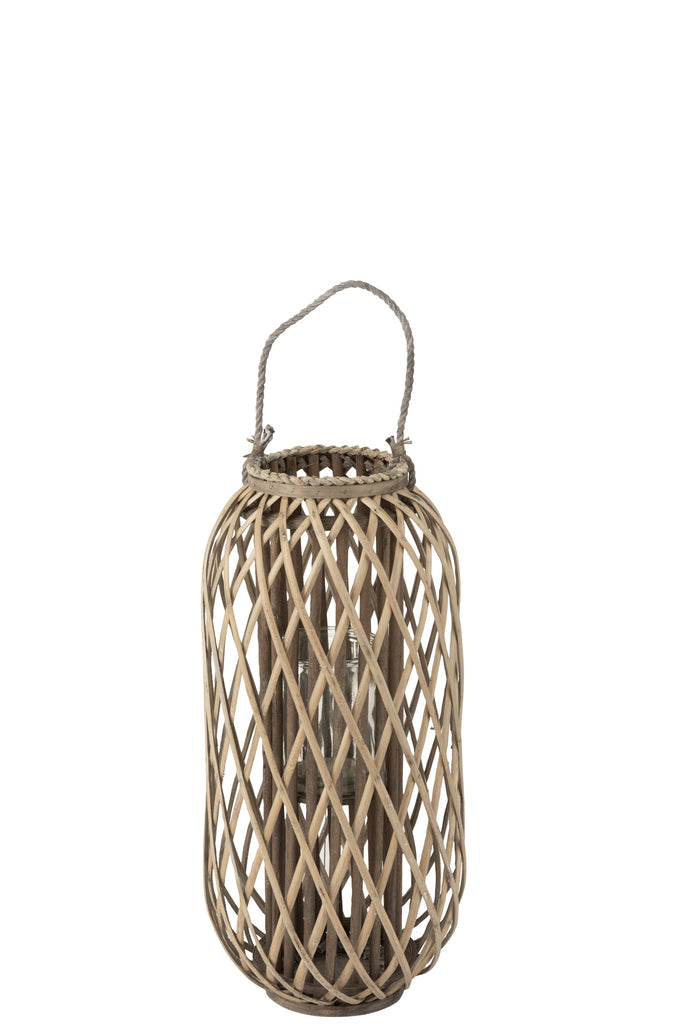 Lantern Willow Wood Grey Small