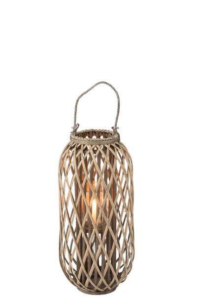 Lantern Willow Wood Grey Small