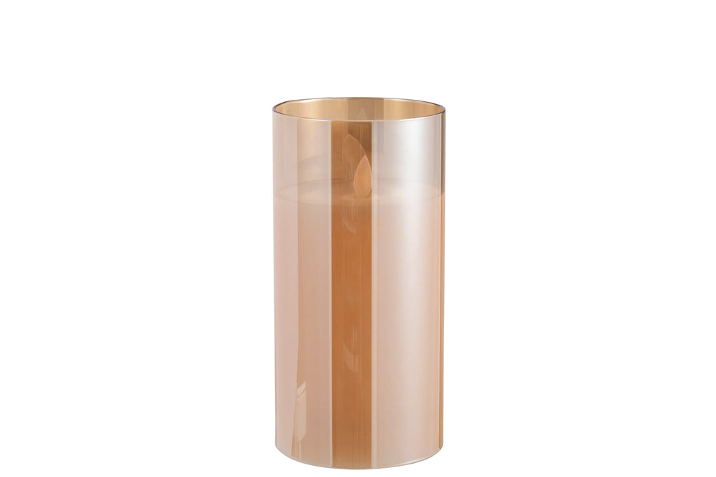 Ledlamp Shining Glass Gold Medium