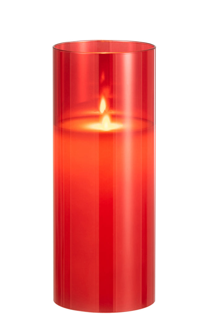 LED-Lampe Shining Glass Red Large