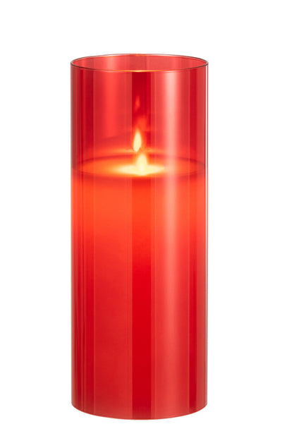 LED-Lampe Shining Glass Red Large