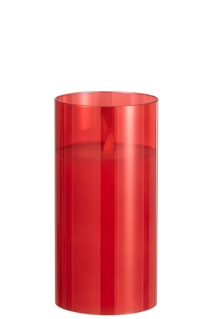 LED-Lampe Shining Glass Red Medium