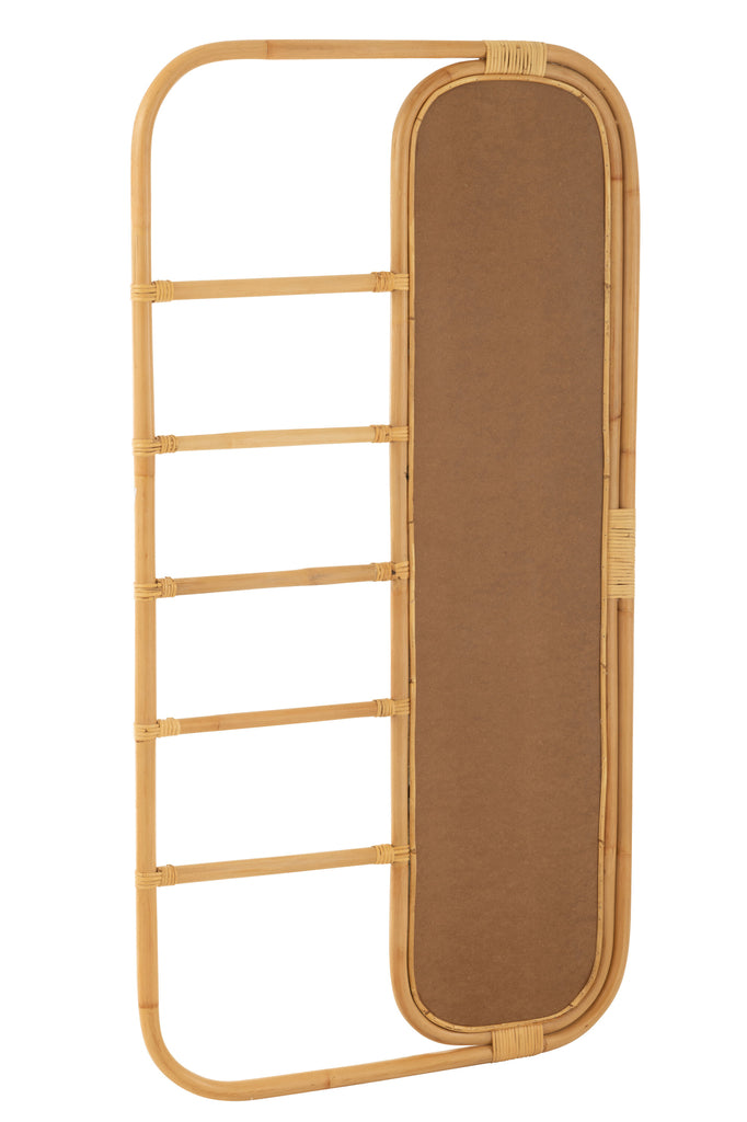 Mirror Ladder Rattan Natural