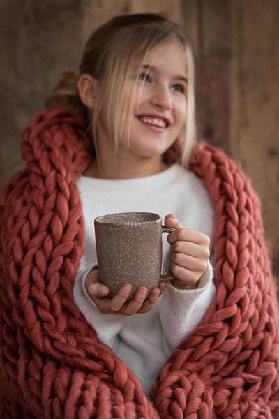 Becher Louise Keramik Cognac