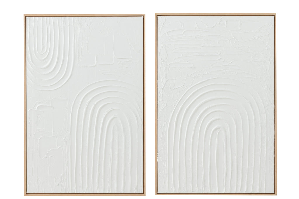 Painting Elise Canvas White Assortment Of 2