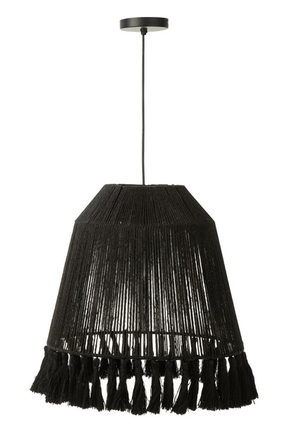 Pendant Lamp Celia Jute Black Large