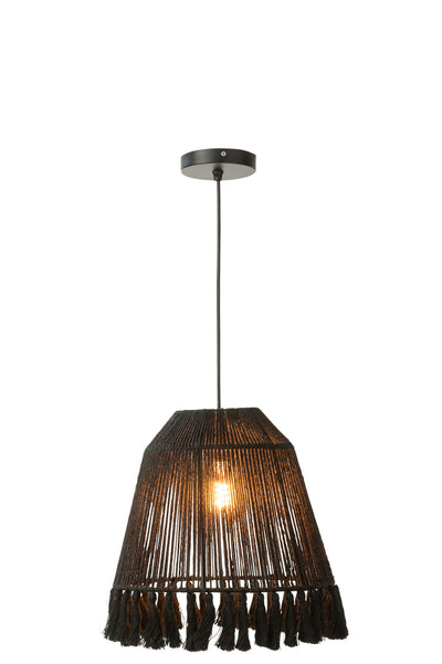 Pendant Lamp Celia Jute Black Small