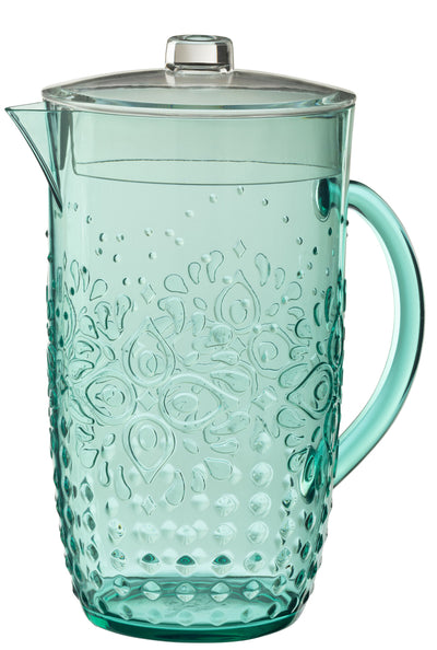 Pitcher Plastic Aqua Blue