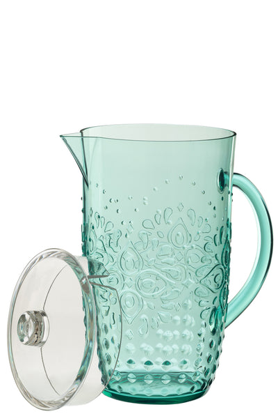 Pitcher Plastic Aqua Blue