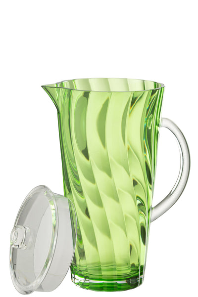 Pitcher Wave Plastic Dark Green