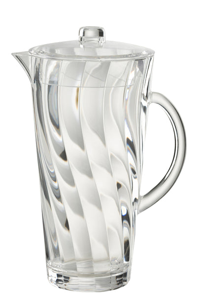 Pitcher Wave Plastic Transparent