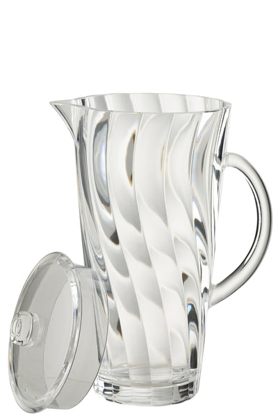 Pitcher Wave Plastic Transparent