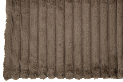 Plaid Corduroy Polyester Taupe